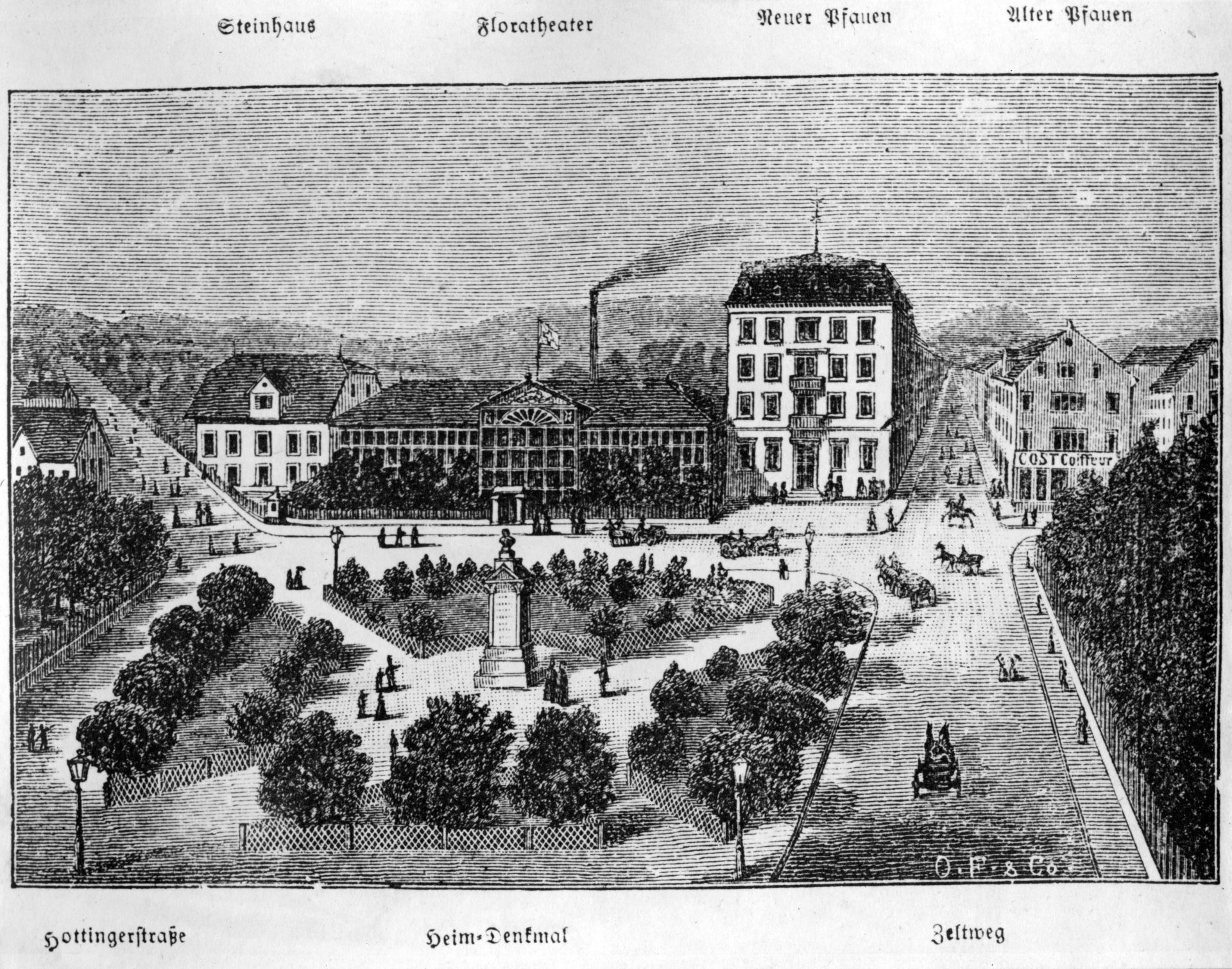 Heimplatz, Zeichnung